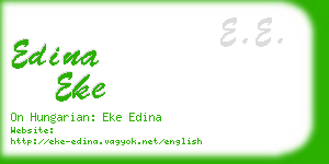 edina eke business card